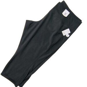 Women's 4X Crop Legging Activewear Black High-Rise Quick-Dri NWT